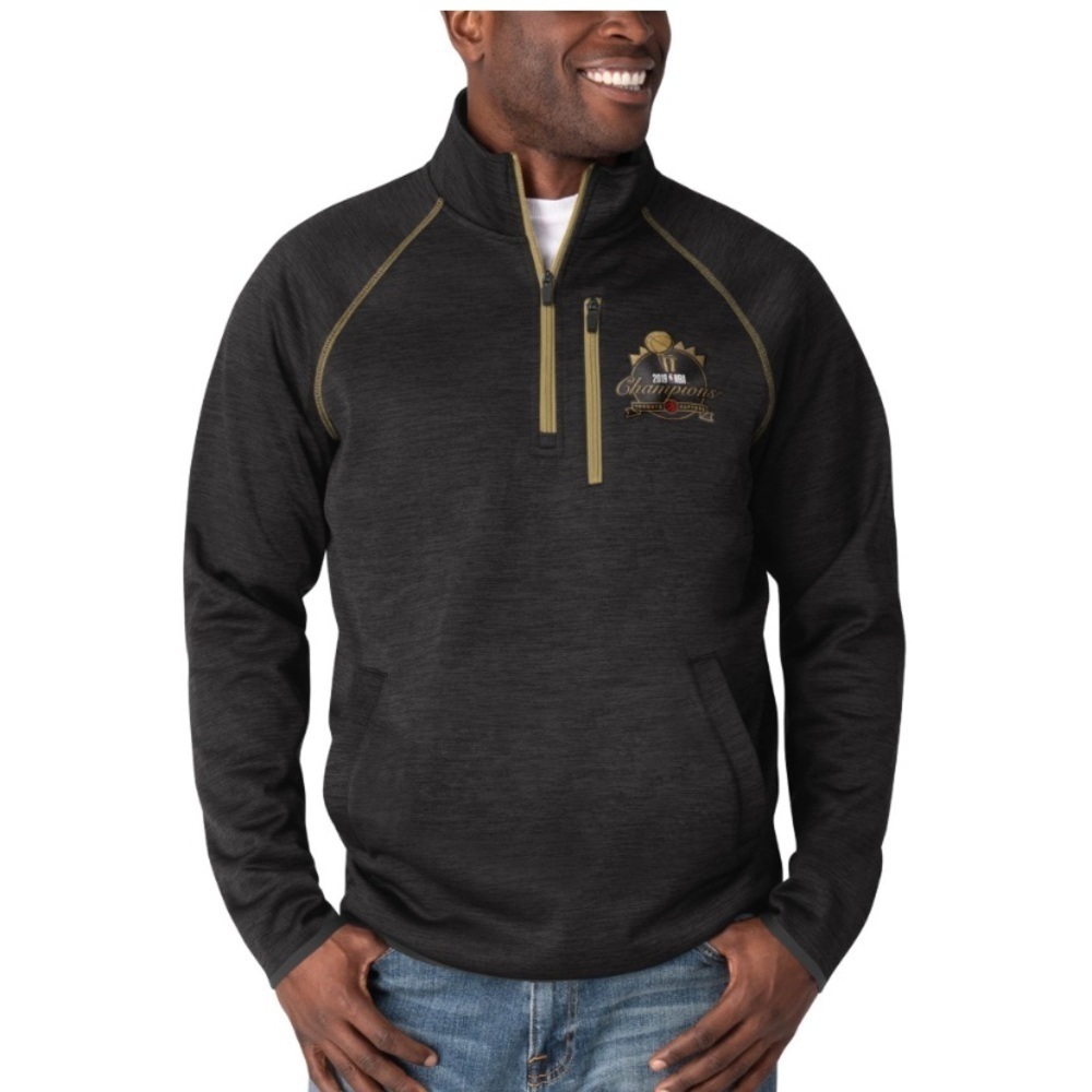 NBA Toronto Raptors G-III Sports by Carl Banks 2019 Champions 1/4 Zip Pullover M
